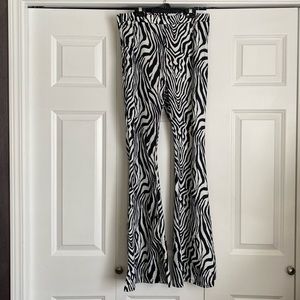 NWOT Zebra striped pants